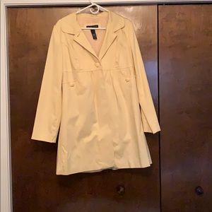 New York & Co light yellow jacket